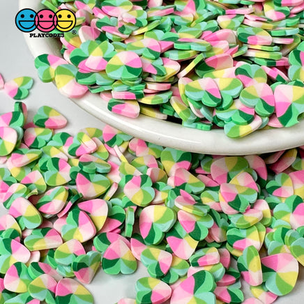 Heart Shape Spring Summer Flower Multi Color Mixes St Patrick Garden Fake Clay Sprinkles Decoden