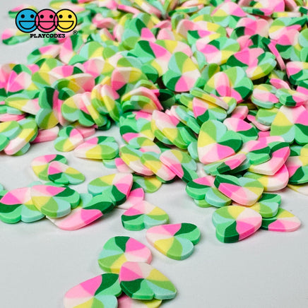 Heart Shape Spring Summer Flower Multi Color Mixes St Patrick Garden Fake Clay Sprinkles Decoden
