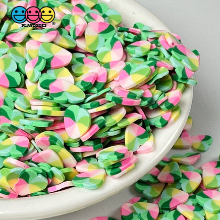 Heart Shape Spring Summer Flower Multi Color Mixes St Patrick Garden Fake Clay Sprinkles Decoden