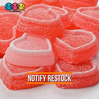 Heart Shaped Fake Candy Sugar Coated Hearts Charm Valentines Day Charms Cabochons 2 Colors 14 Pcs