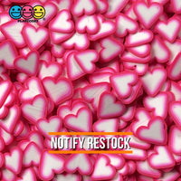 Heart Shaped Fake Sprinkles Fimo Red Hot-Pink Colors Bake Confetti Valentines Day Funfetti Playcode3