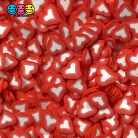 Heart Shaped Fake Sprinkles Fimo Red Hot-Pink Colors Bake Confetti Valentines Day Funfetti Playcode3
