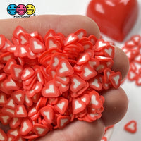 Heart Shaped Fake Sprinkles Fimo Red Hot-Pink Colors Bake Confetti Valentines Day Funfetti Playcode3