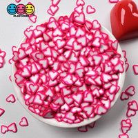 Heart Shaped Fake Sprinkles Fimo Red Hot-Pink Colors Bake Confetti Valentines Day Funfetti Playcode3