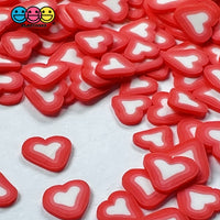 Heart Shaped Fake Sprinkles Fimo Red Hot-Pink Colors Bake Confetti Valentines Day Funfetti Playcode3