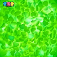 Hearts Glow-In-The-Dark Fimo Slices Fake Sprinkles Valentines Day Heart Shaped Decoden Funfetti