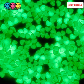 Hearts Glow-In-The-Dark Fimo Slices Fake Sprinkles Valentines Day Heart Shaped Decoden Funfetti