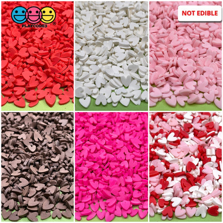 Hearts Valentines Day Heart Clay Sprinkles Decoden Sprinkle