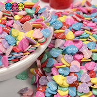Hearts With Love Fake Sprinkles Fimo Mixed Colors Bake Confetti Valentines Funfetti Sprinkle