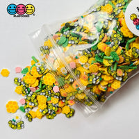 Honey Comb Bee Patch Flower Fimo Mix Fake Sprinkles Bees Kawaii Confetti Funfetti Sprinkle