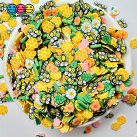 Honey Comb Bee Patch Flower Fimo Mix Fake Sprinkles Bees Kawaii Confetti Funfetti Sprinkle