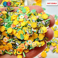 Honey Comb Bee Patch Flower Fimo Mix Fake Sprinkles Bees Kawaii Confetti Funfetti Sprinkle