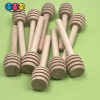 Honey Dipper Stick Natural Wood Mini Wand Woodcraft Party Favor 10Pcs