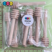 Honey Dipper Stick Natural Wood Mini Wand Woodcraft Party Favor 10Pcs