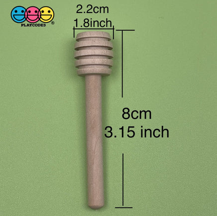 Honey Dipper Stick Natural Wood Mini Wand Woodcraft Party Favor 10Pcs