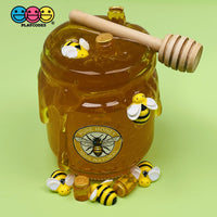 Honey Jars Charms Miniatures Golden Of Mini Jar Cabochon Charm