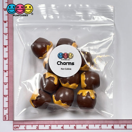 Honey Jug Overflow Brown Jar Mini Charm Cabochons 10 Pcs