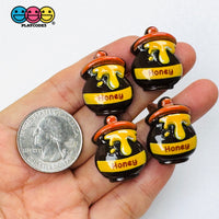 Honey Pot Charms with Drip Dangle Pendant Craft Supply 10pcs - Fake Food
