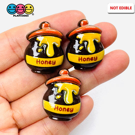 Honey Pot Charms with Drip Dangle Pendant Craft Supply 10pcs - Fake Food