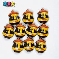 Honey Pot Charms with Drip Dangle Pendant Craft Supply 10pcs - Fake Food