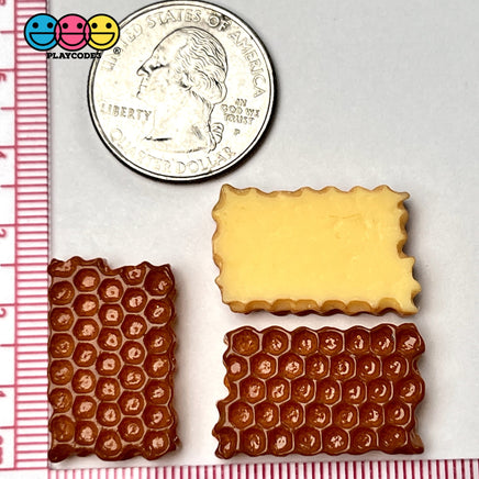 Honeycomb Flatback Charms Mini Charm Fake Food Honey Cabochons Decoden 10 Pcs