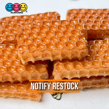 Honeycomb Flatback Charms Mini Charm Fake Food Honey Cabochons Decoden 10 Pcs
