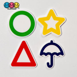 Honeycomb Game Shape Circle Star Triangle Umbrella Shapes Planar Decoden Planars Cabochons Party