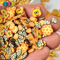 Honeycomb Teddy Bear Bees Mix Fimo Fake Polymer Clay Sprinkles Jimmies Kawaii Funfetti Sprinkle