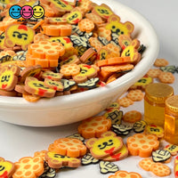 Honeycomb Teddy Bear Bees Mix Fimo Fake Polymer Clay Sprinkles Jimmies Kawaii Funfetti Sprinkle