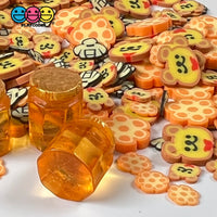 Honeycomb Teddy Bear Bees Mix Fimo Fake Polymer Clay Sprinkles Jimmies Kawaii Funfetti Sprinkle