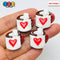 Hot Chocolate Mug with Red Heart Valentine’s Day Holiday Fake Food Charms 10pcs - Fake Food