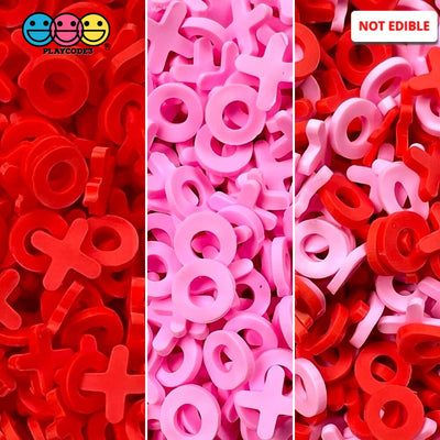 Hugs And Kisses Fake Sprinkles Fimo Red Pink Mixed Colors Bake Confetti Valentines Day Funfetti