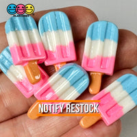 Ice Cream Bar Mini Pink White Blue Charms Fake Dessert Summer Cabochons Decoden 10 Pcs Playcode3 Llc