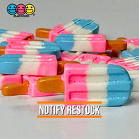 Ice Cream Bar Mini Pink White Blue Charms Fake Dessert Summer Cabochons Decoden 10 Pcs Playcode3 Llc