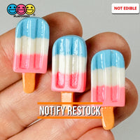 Ice Cream Bar Mini Pink White Blue Charms Fake Dessert Summer Cabochons Decoden 10 Pcs Playcode3 Llc