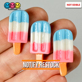 Ice Cream Bar Mini Pink White Blue Charms Fake Dessert Summer Cabochons Decoden 10 Pcs Playcode3 Llc