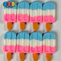 Ice Cream Bar Mini Pink White Blue Charms Fake Dessert Summer Cabochons Decoden 10 Pcs Playcode3 Llc