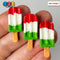 Ice Cream Bar Mini Red White Green Charms Fake Dessert Christmas Cabochons Decoden 10 Pcs Playcode3