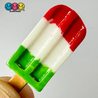 Ice Cream Bar Mini Red White Green Charms Fake Dessert Christmas Cabochons Decoden 10 Pcs Playcode3