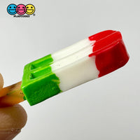 Ice Cream Bar Mini Red White Green Charms Fake Dessert Christmas Cabochons Decoden 10 Pcs Playcode3