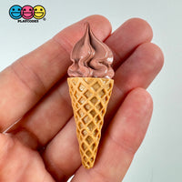 Ice Cream Cone Mini Chocolate Mango Matcha Strawberry Fake Food Cabochons Decoden Charm 5 Pcs