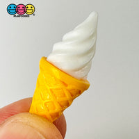 Ice Cream Cone Small Miniature 10/12 Pcs Multicolor 3D Fake Food Cabochons Decoden Charm Playcode3