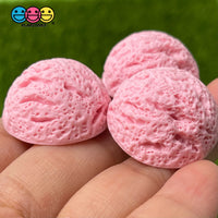 10Pcs Ice Cream Scope Mini Flatback Charms Chocolate Strawberry Vanilla Cabochons Playcode3 Charm