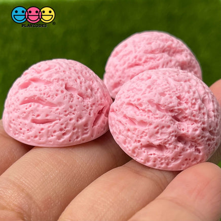 10Pcs Ice Cream Scope Mini Flatback Charms Chocolate Strawberry Vanilla Cabochons Playcode3 Charm