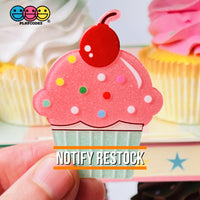Ice Cream Sundae Cupcake Charms Glitter Planar Cabochons Decoden 2 Types 10 Pcs Charm