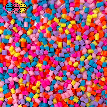 Ice Cream Topping Fake Clay Sprinkle Rainbow Colors Confetti Funfetti 2Mm 10 Grams