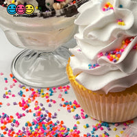 Ice Cream Topping Fake Clay Sprinkle Rainbow Colors Confetti Funfetti 2Mm