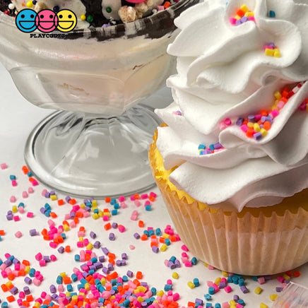 Ice Cream Topping Fake Clay Sprinkle Rainbow Colors Confetti Funfetti 2Mm