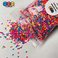 Ice Cream Topping Fake Clay Sprinkle Rainbow Colors Confetti Funfetti 2Mm