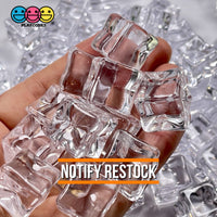 Ice Cubes Fake Charms Cabochon Decoden Cube Food (Imperfect Corner Tip) 30 Pcs Charm